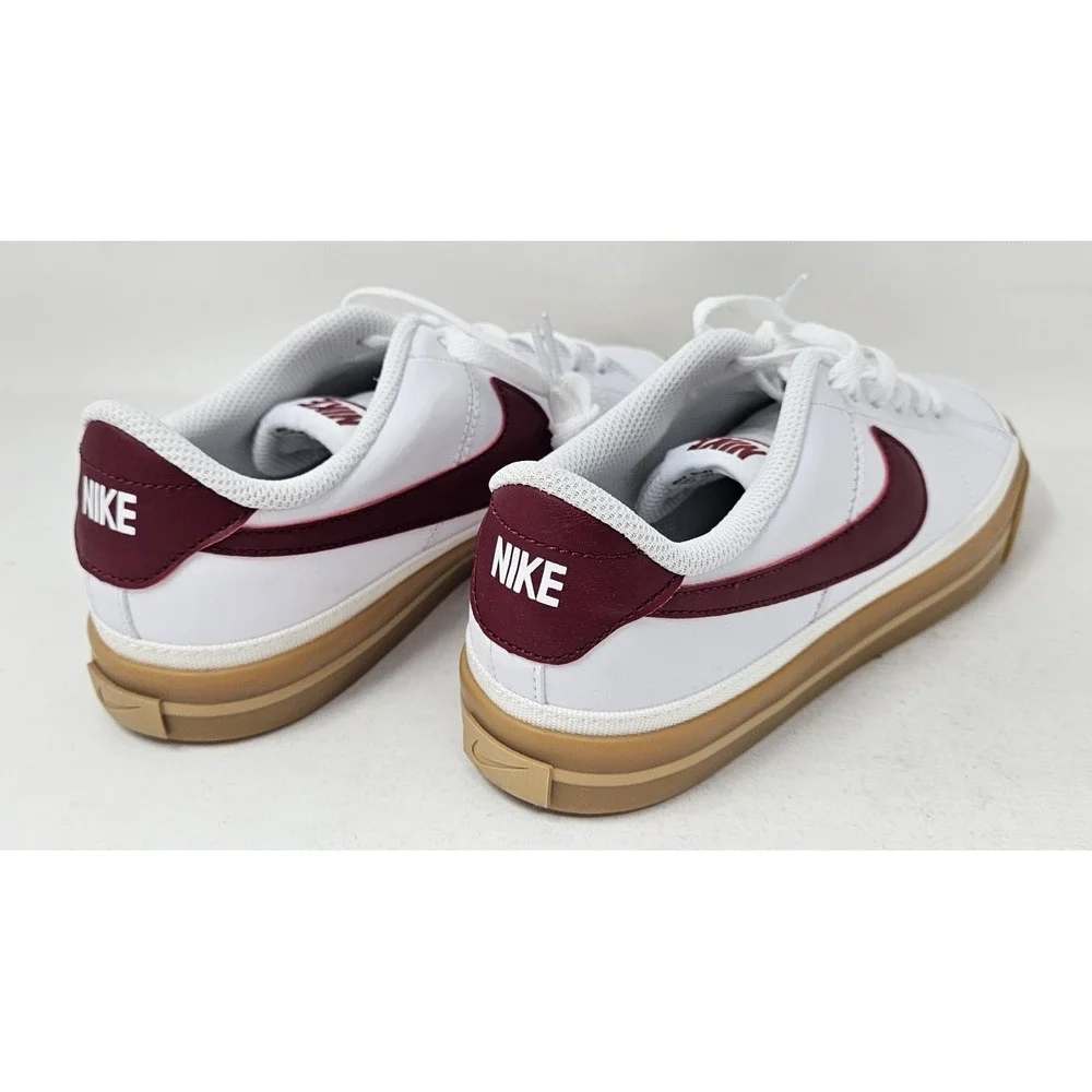Nike Court Legacy White /Team Red/Gum Shoes DA5380-132 Size 6.5Y EUC! No Box